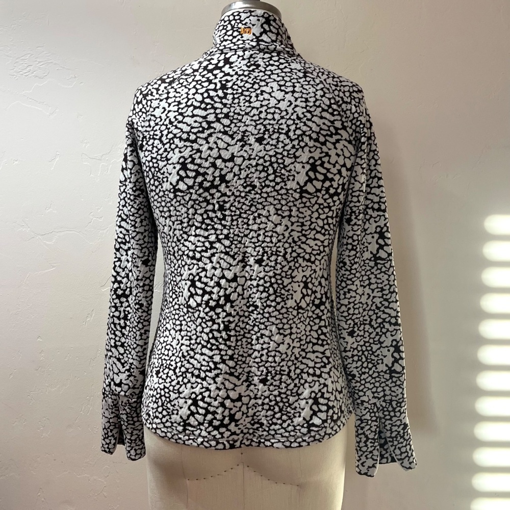 Lucy 1/2 zip animal print jersey pullover - Picture 3 of 8